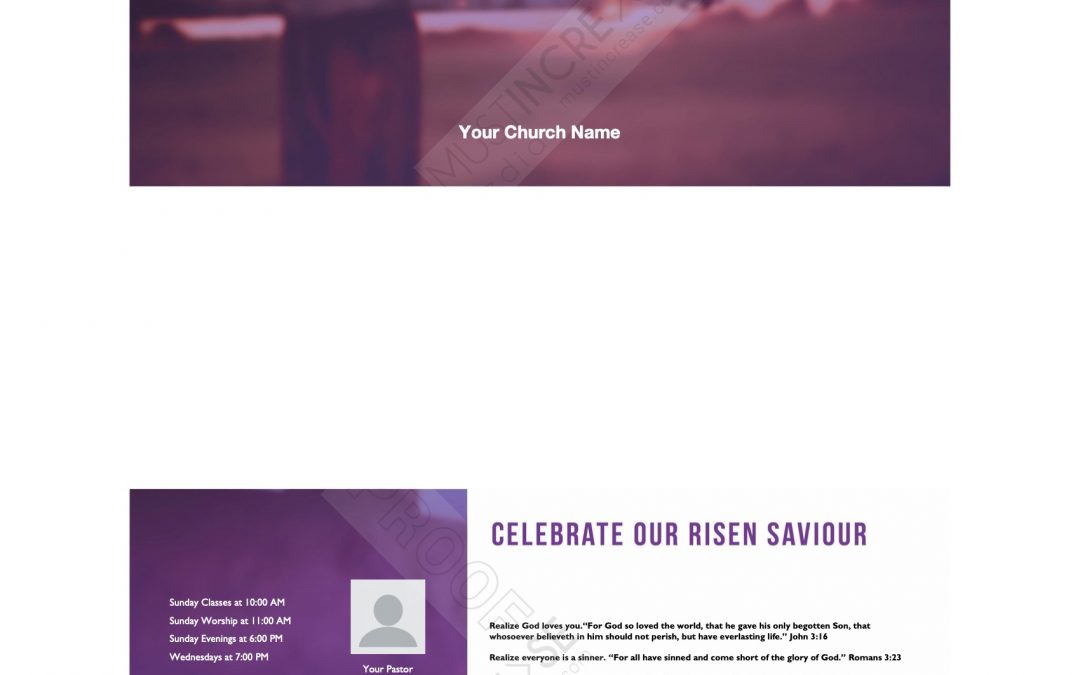 Invite Card – Easter – It Is Finished